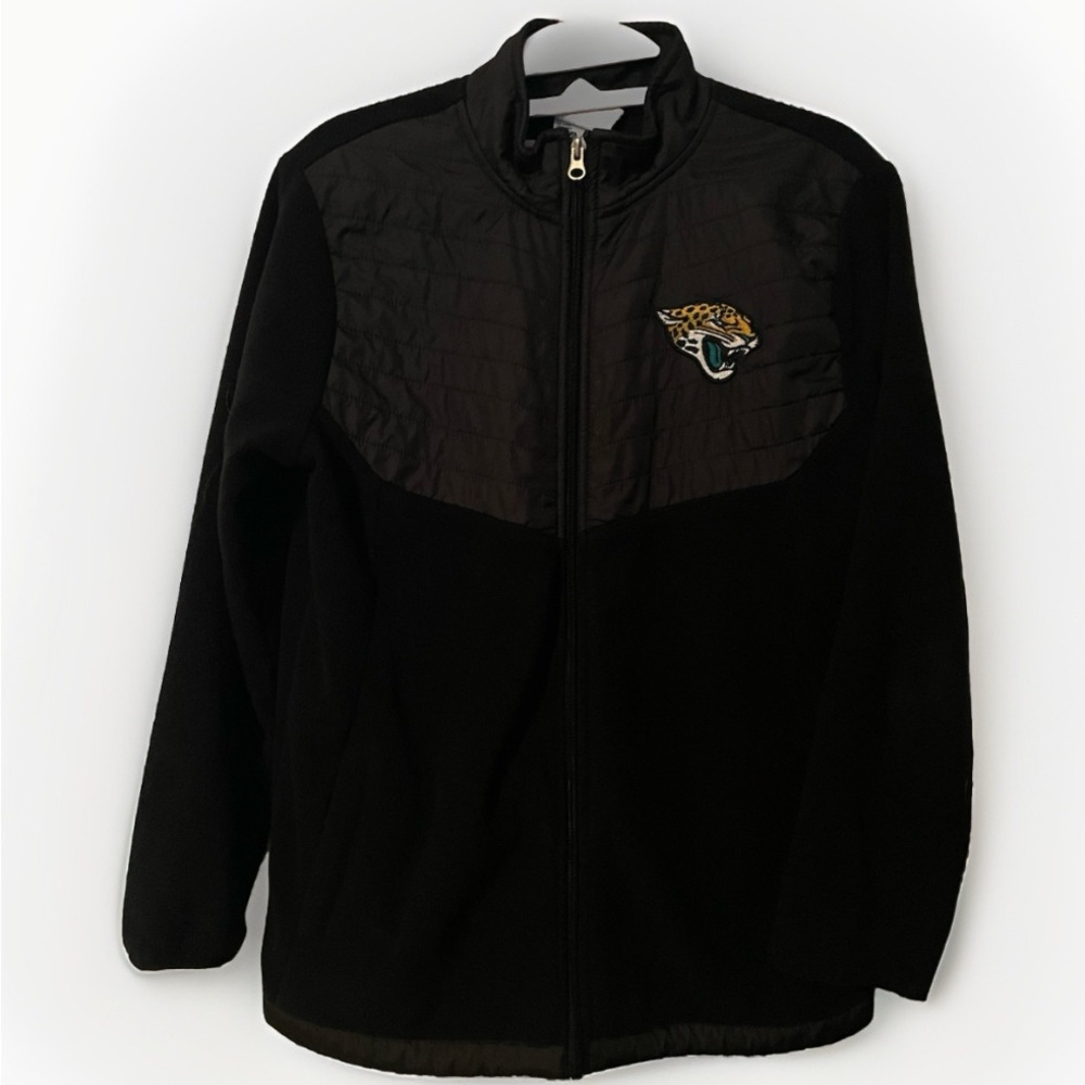 Jacksonville Jaguars NFL branded zip up fleece black youth size XL